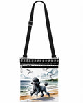 Seagulls Beach Poodle Dog Crossbody Bag