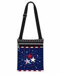 Crossbody Bag with American Flag