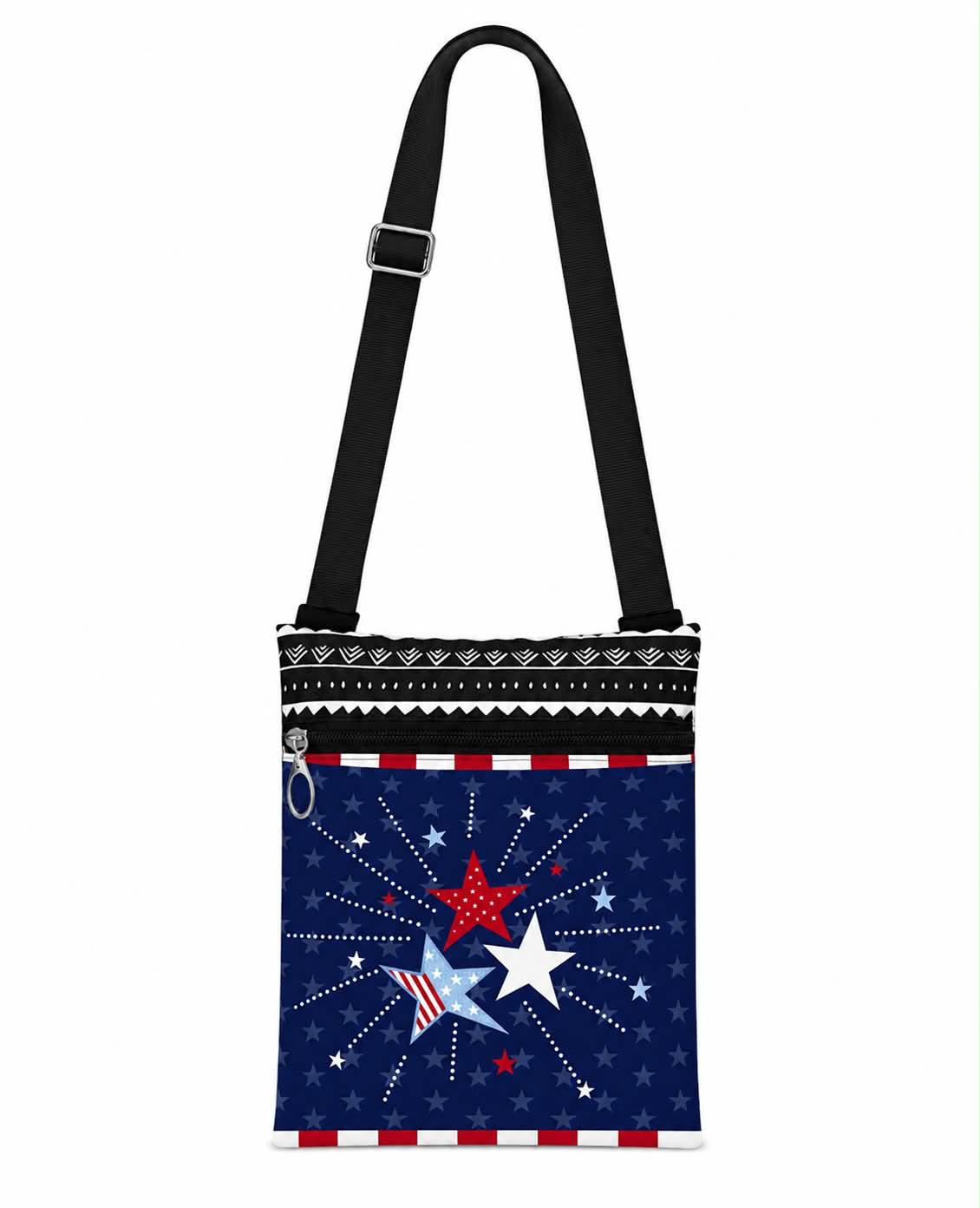 Crossbody Bag with American Flag