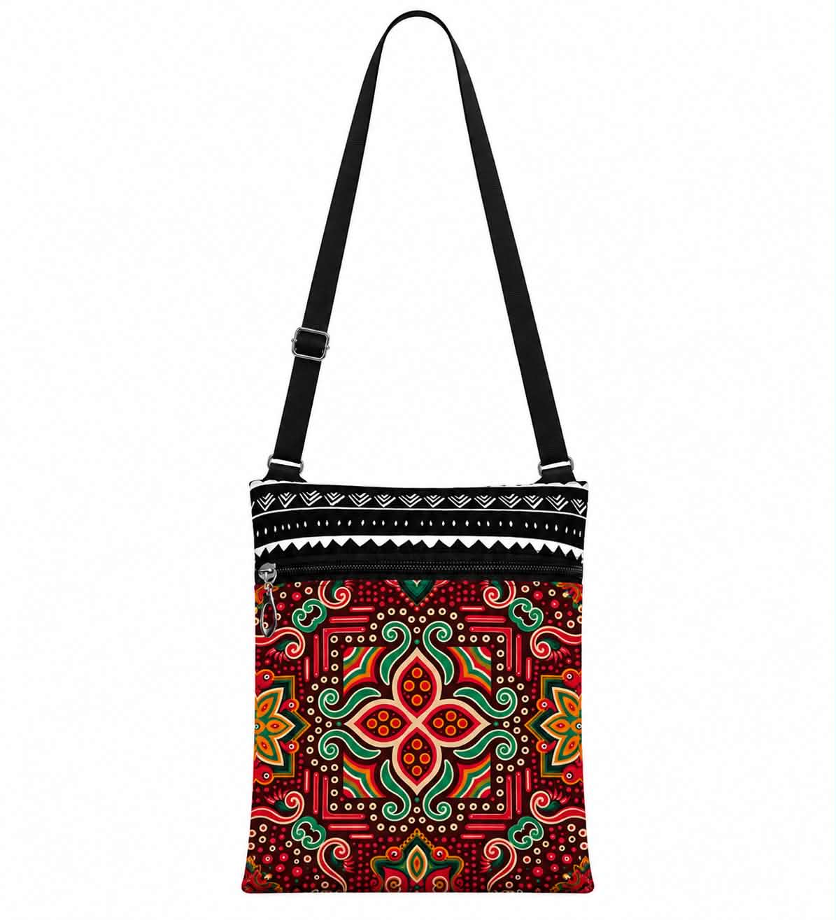 Boho Mandala Crossbody Phone Bag Colorful Travel Purse