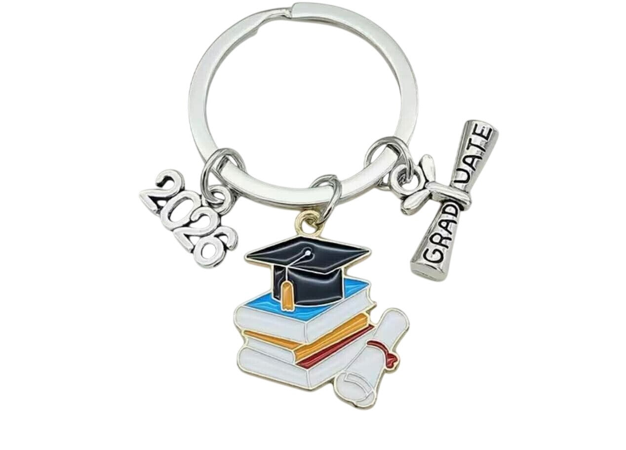 Class of 2026 Graduation Keychain with diploma