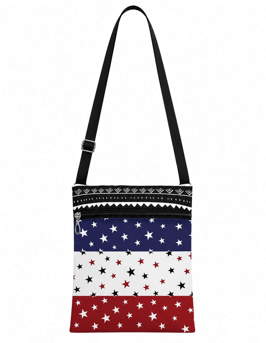 Patriotic Stars Crossbody Phone Bag Red, White & Blue Travel Purse