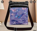 Small Crossbody Bag Purple Butterfly