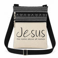 Fashion Jesus Printed Women's Crossbody Bag Jesus the name above all names