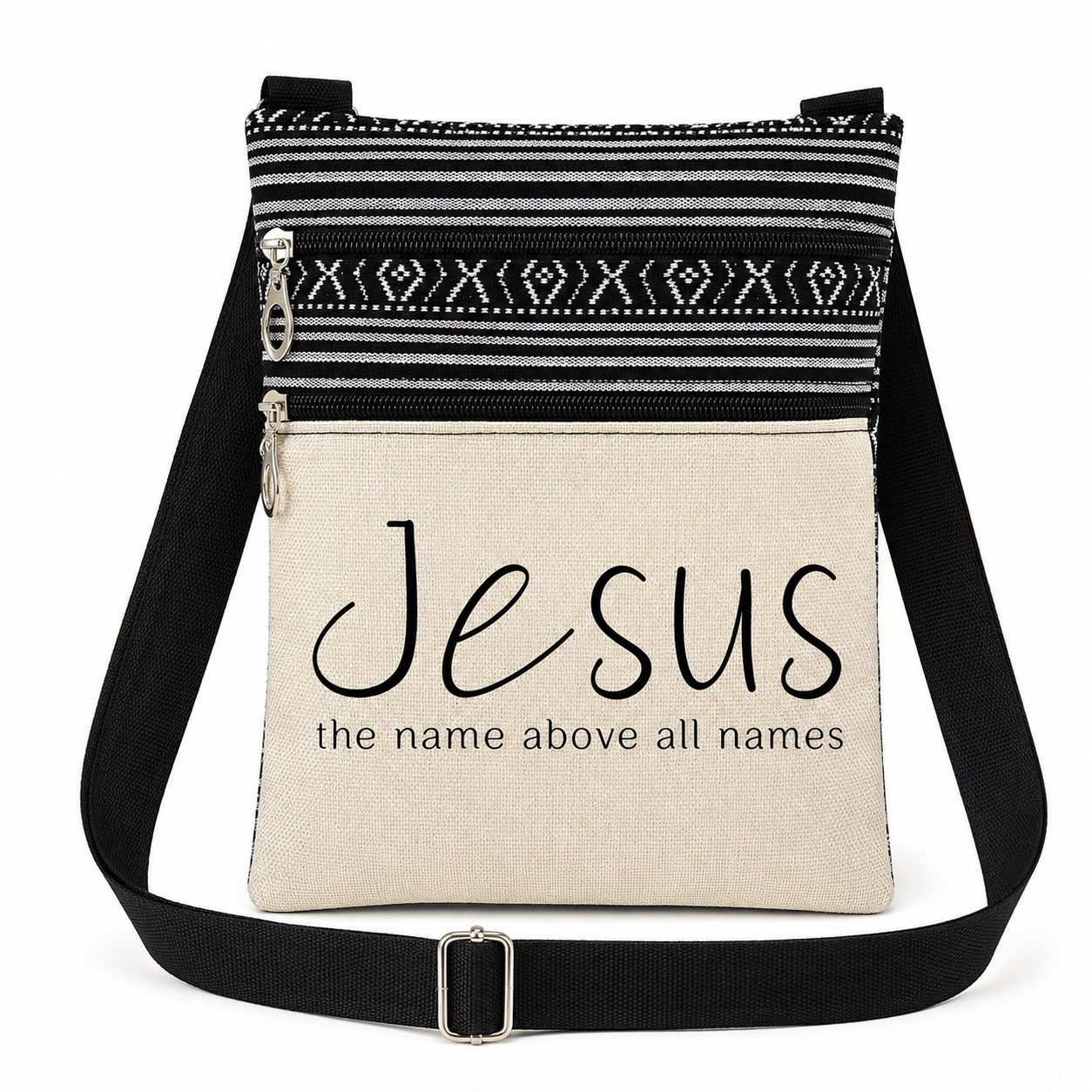 Fashion Jesus Printed Women's Crossbody Bag Jesus the name above all names
