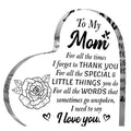 I love Mom Heart shaped shelf Decour